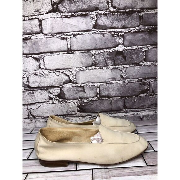 ATIKA VTG Ivory Suede Nubuck Leather Slip On Loafer Flats Women Sz 40EU/9.5M US - Picture 9 of 16